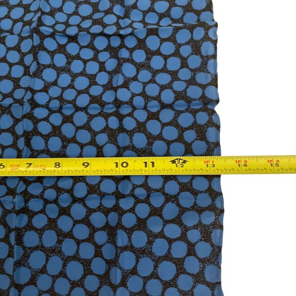 Carrot Gibbs Men's Pocket Square Handkerchief  Blue Printed 13" - Picture 4 of 5